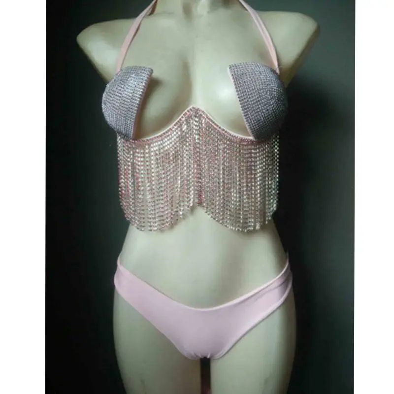 2020 venus wakacje rhinestone frędzle bikini set lato sexy strój kąpielowy dla kobiet strój kąpielowy diamentowy strój kąpielowy biquini