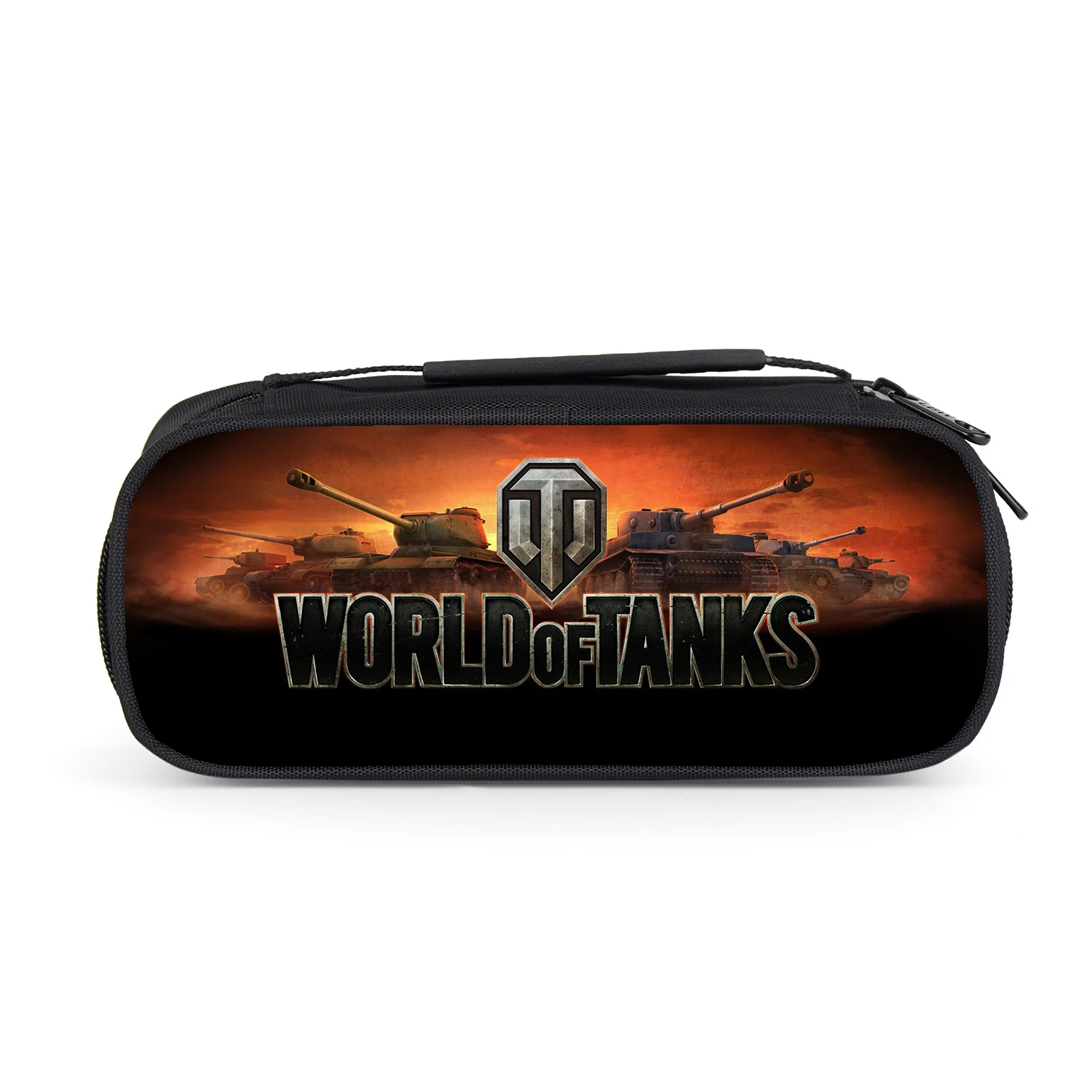 Game World Of Tanks Boys Girls Cartoon Pencil Case Bag School Pouches Children Student Pen Bag Kids Purse Wallet