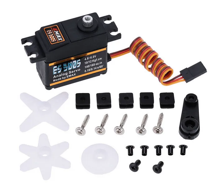 Servo analógico de metal original EMAX ES3005 42g para avião RC à prova d'água