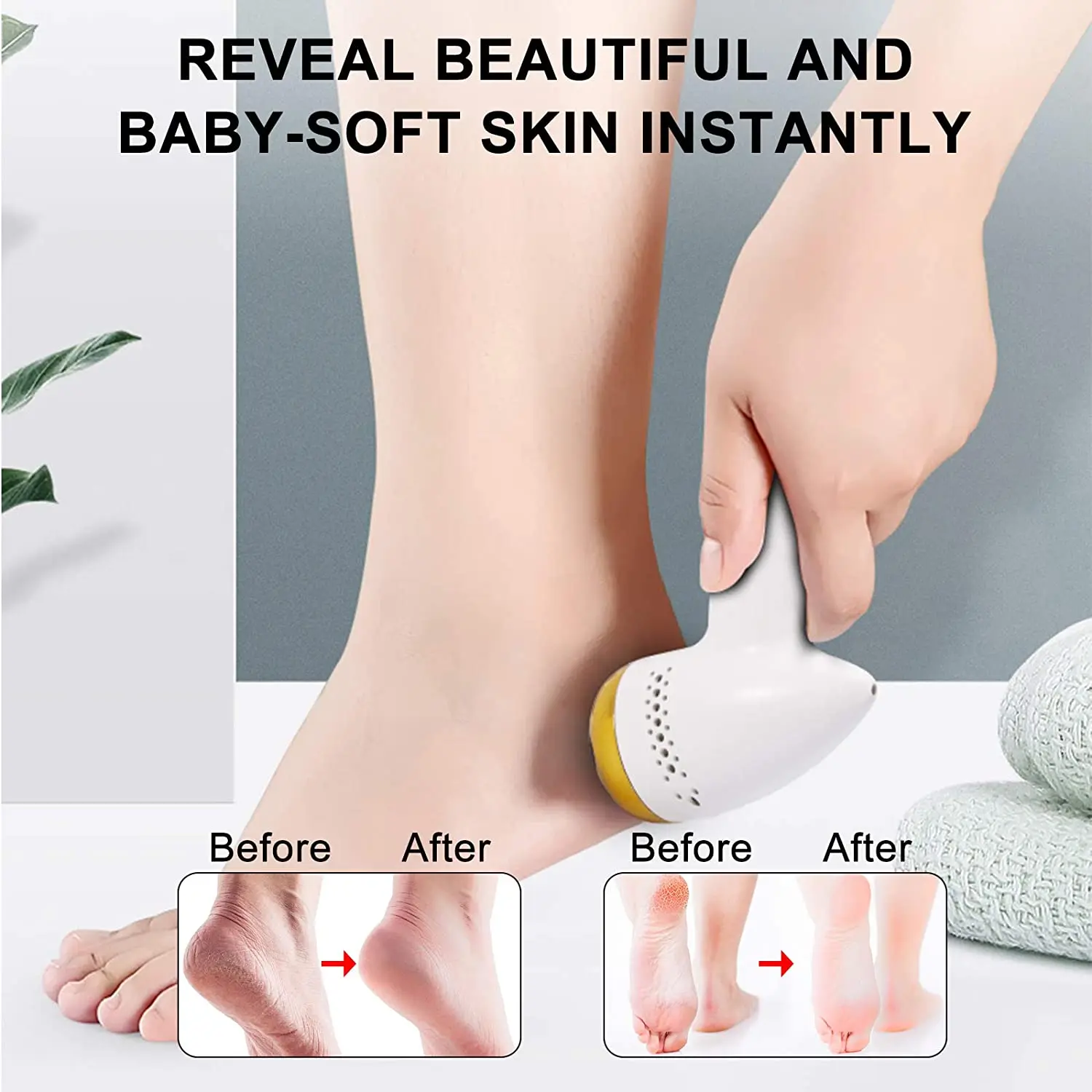 Multifunction Electric Vacuum Adsorption Remove Calluses Hardness Dead Skin Heels Grinding Pedicure Foot Grinder Pedicure