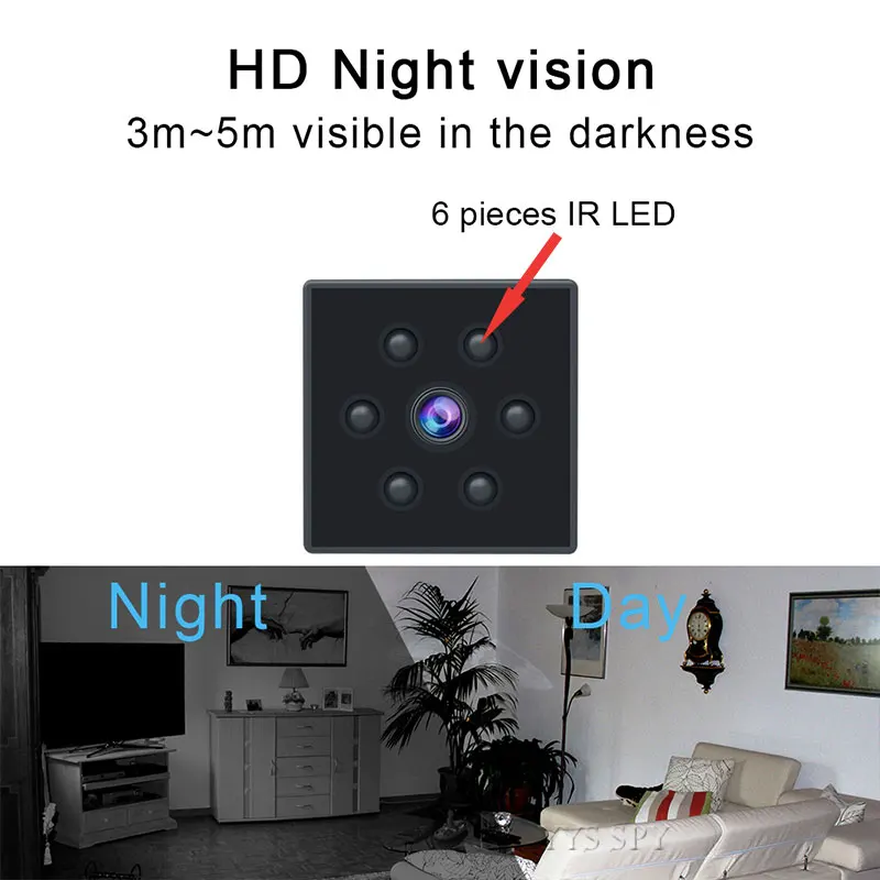 1080P Mini Camera Magnetic Camara Espia Oculta Motion Sensor IR Night Vision Full HD Video Audio Recorder Micro Cam Gizli Kamera