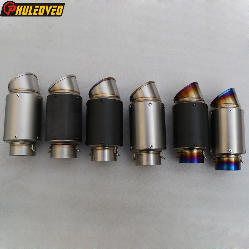 

Customized ID:51mm/54mm/61mm/63mm/65mm L:220mm Motorbike Motorcycle Exhaust Pipe Muffler Silencer Escape Demper with DB Killer