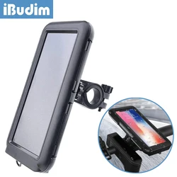 iBudim Waterproof Bicycle Phone Holder Stand Universal Bike Motorcycle Handlebar Phone Support Mount Cycling Accessories Bracket