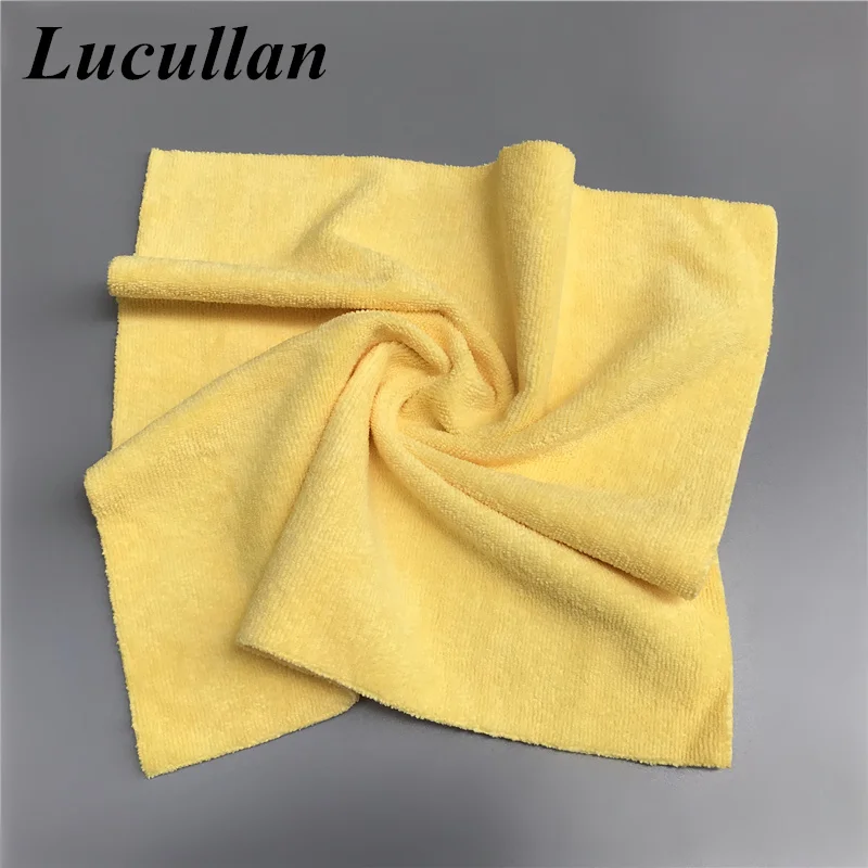 Lucullan Quality Basic Towel 40X40CM Edgeless Scratch Free 300GSM Microfiber Cloth For Coating, Waxing, Detailing and Wiping