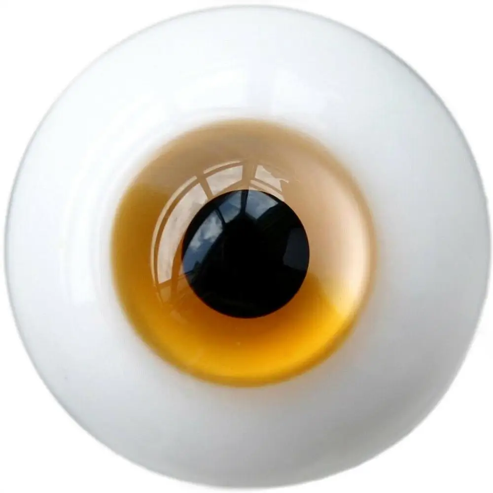 [wamami] 6mm 8mm 10mm 12mm 14mm 16mm 18mm 20mm 22mm 24mm Orange Glass Eyes Eyeball BJD Doll Dollfie Reborn Making Crafts