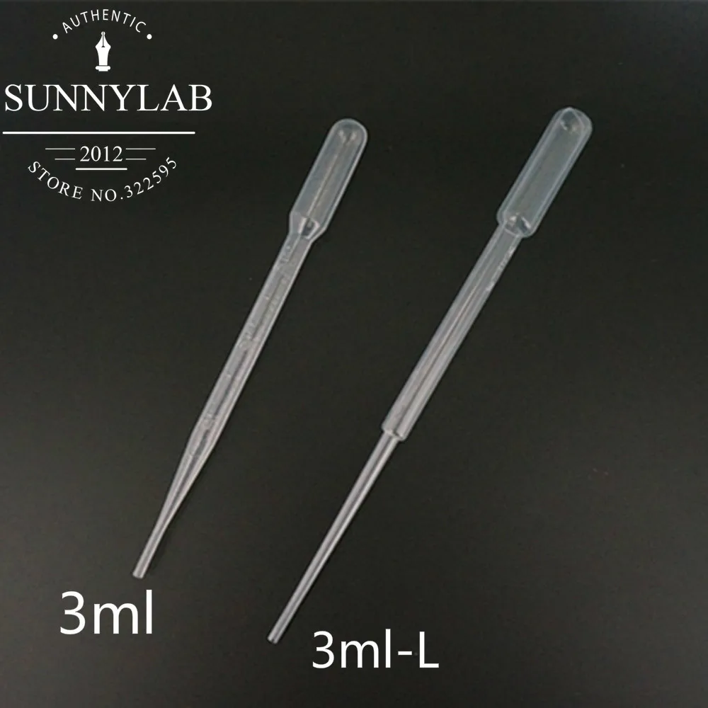 플라스틱 파스퇴르 피펫 이송 피펫, 0.2ml, 0.5ml, 1ml, 2ml, 3ml, 3ml-L, 5ml, 10ml, 1000 개