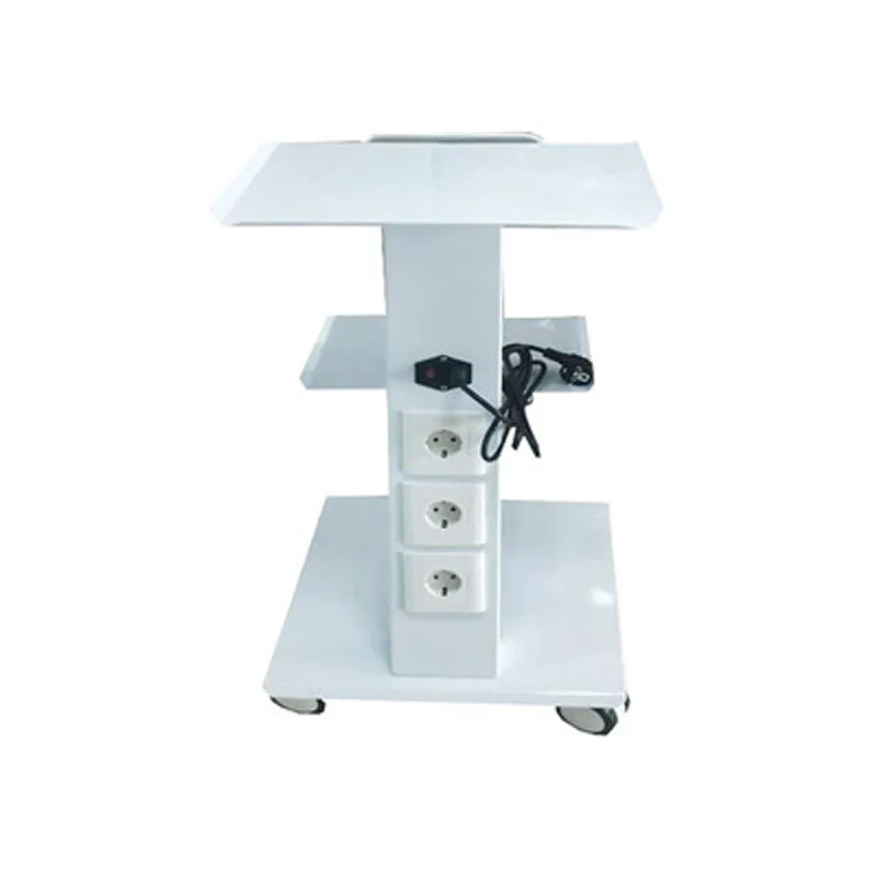 

NEW Dental Trolley 3 Shelves Metal Mobile Medical Tool Cart Built-in Socket.