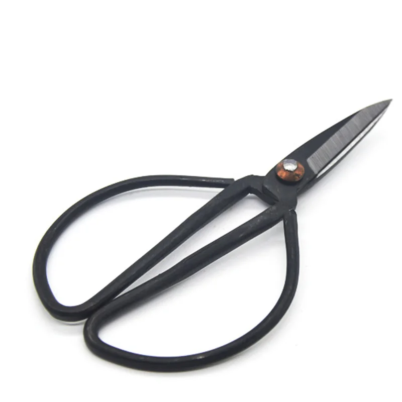 High Quality Durable 50pcs Lot Forged Carbon Steel Bonsai Scissors 121mm Copper Rivet Mini Household Antique Scissors