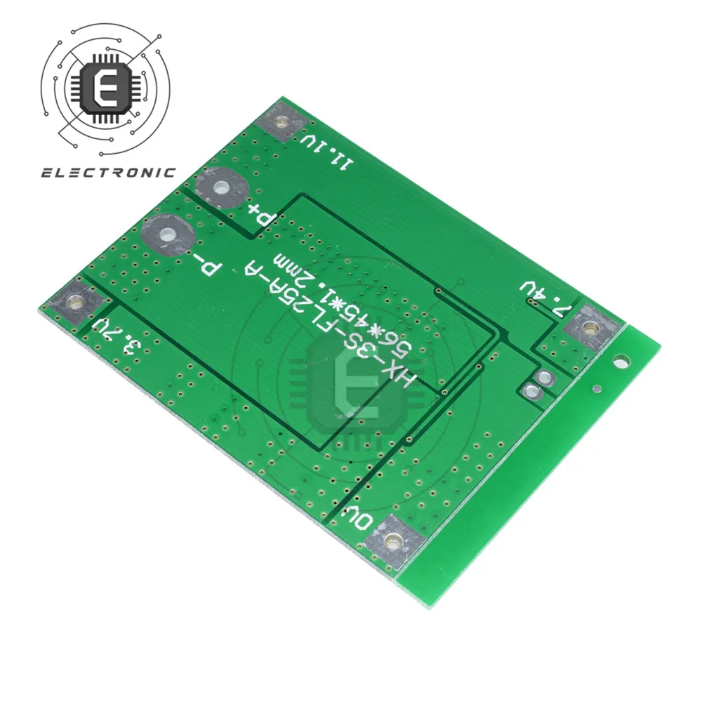 1PCS 3S 12V 11.1V 12.6V 25A Balance 18650 Lithium Ion Lithium Battery PCB Protection Board