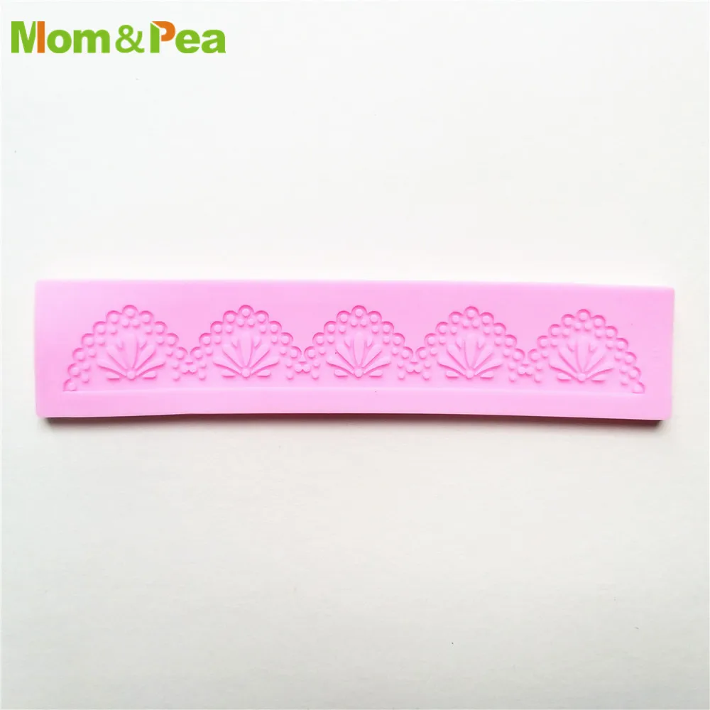 KCL574 Small Lace Pad Silicone Mold Sugar Paste Fondant Cake Decoration 3D Mould