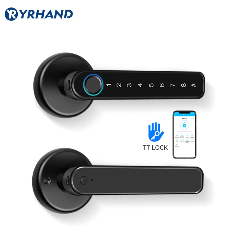 cadeado impressão digital office apartment home fingerprint  cerradura inteligente fechadura eletronica smart door  lock