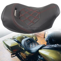 NEW Motorcycle Black Leather Driver Passenger Seat For Harley Touring CVO Street Glide Road King Special Classic