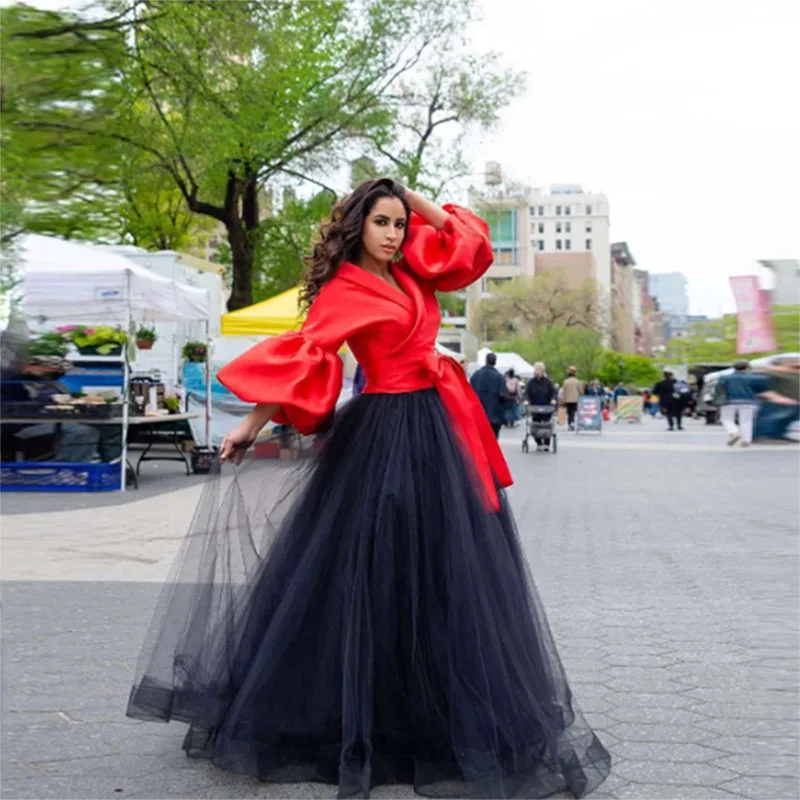 

Black Long Tutu Skirt Fashion Faldas Saia Skirts Puffy For Party 2022 Custom Made Color And Size Women Skirt For Party