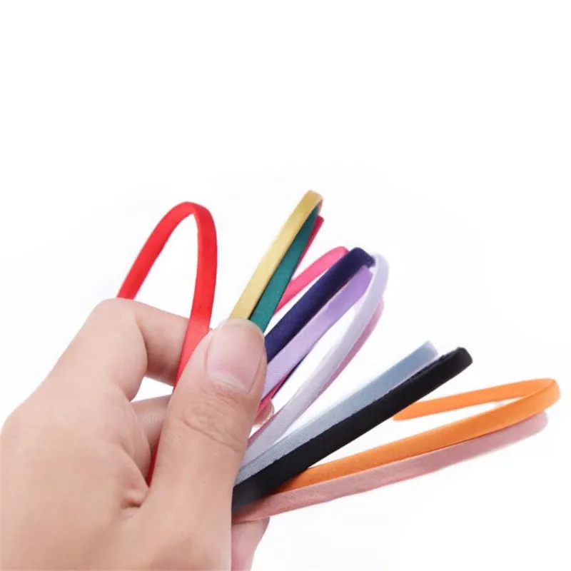 10pcs/Lot Colorful Headband Hair Head Hoop Headwear for Kids Girls Blank Base Setting Jewelry DIY Accessories Crafts Deco Parts