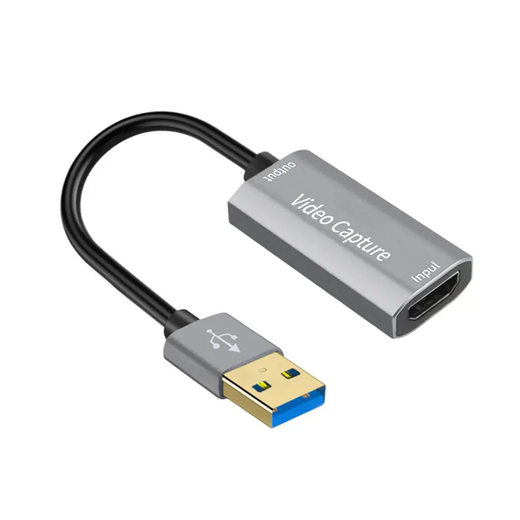 Tarjeta de captura de vídeo USB 3,0, 1080P, 60fps, 4K, grabador de vídeo compatible con HDMI para Macbook, PS4, cámara de juegos, grabadora, transmisión en vivo