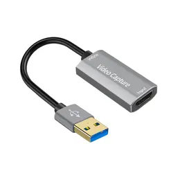 USB 3.0 Video Capture Card 1080P 60fps 4K HDMI-compatible Video Grabber Box for Macbook PS4 Game Camera Recorder Live Streaming