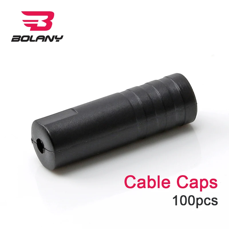 

Bolany 100PCS/Lot Outer Cable End Caps 4mm Bicycle Black Plastic Brake Tube Tips Crimps Derailleur Shift Cap Wire Ferrules Bike