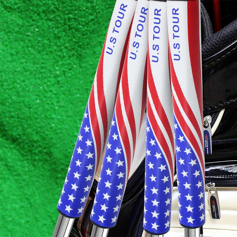 CRESTGOLF Putter Grips U.S TOUR Golf Flag Putter Grips PU Golf Club Grips Antiskid Golf Grip