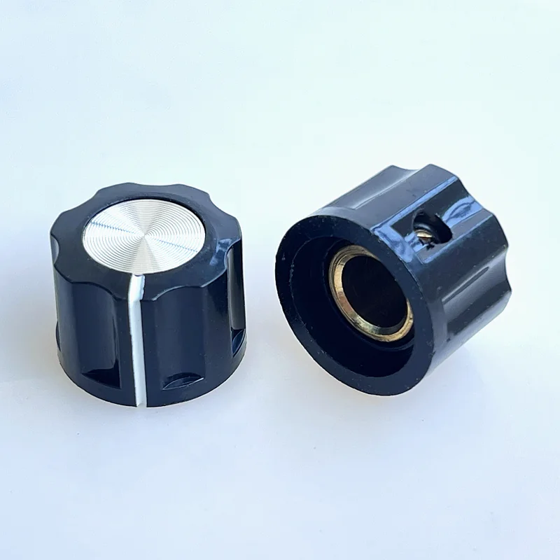 16x12MM Guitar Amplifier Plastic Knob, HIFI DVD Volume Adjustment Knob, Effector Knob, Inner Hole 6.4MM.