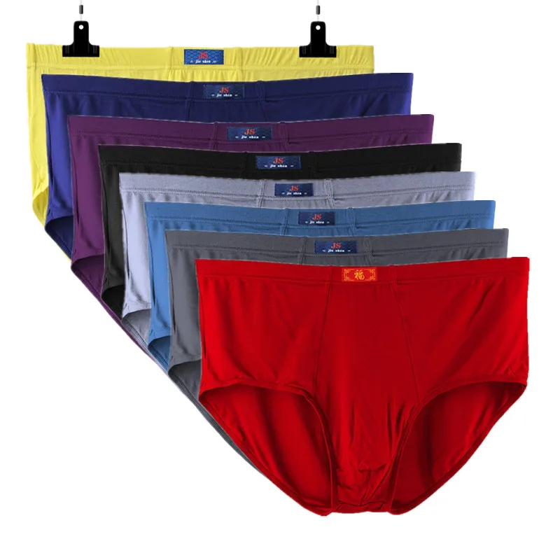 Men Big Size Underwear Solid Panties Briefs Undies Modal Underpants Breathable Shorts Knickers XL 2XL 3XL 4XL 5XL 6XL 7XL 8XL