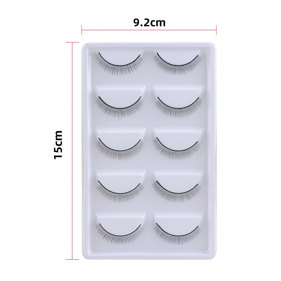 5/10 ペア練習つけまつげナチュラルソフトトレーニングまつげまつげエクステンション練習美容メイクツール