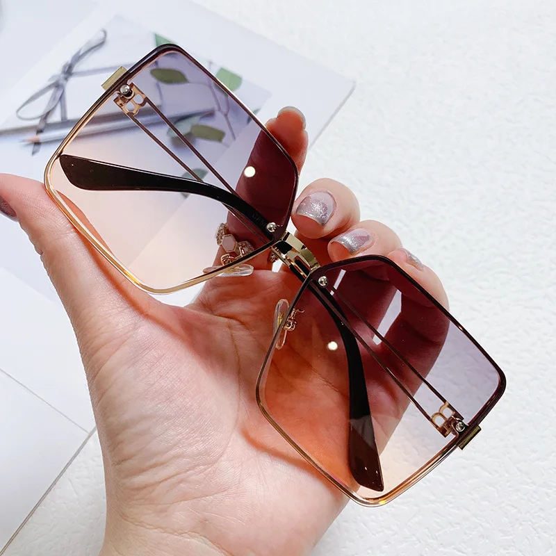 

Women New Fashion Square Sunglasses Brand Design Sun Glasses Vintage Gradient Lens Eyeglasses Luxury Shades Gafas De Sol