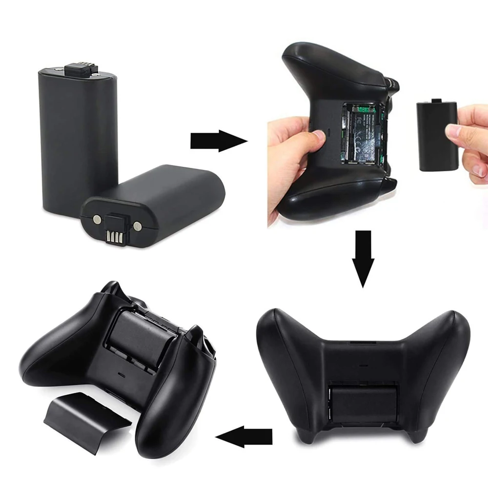 ل Xbox سلسلة X/S/Xbox One S/X وحدة تحكم لاسلكية 1400mAh بطارية بوليمر ل Xbox One تحكم