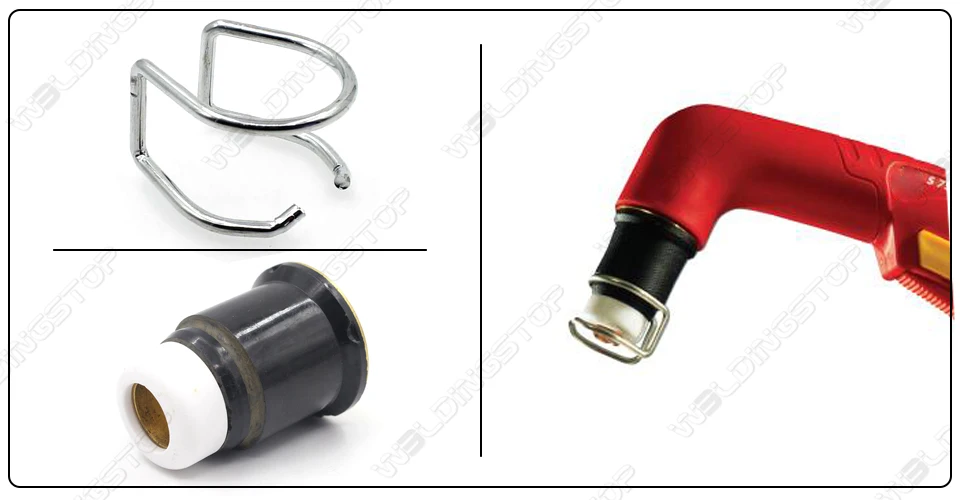 CV0028 Abstandshalterführung passend für Trafimet Ergocut S75 A81 Plasmaschneidbrenner, 5er-Pack – Detail 1