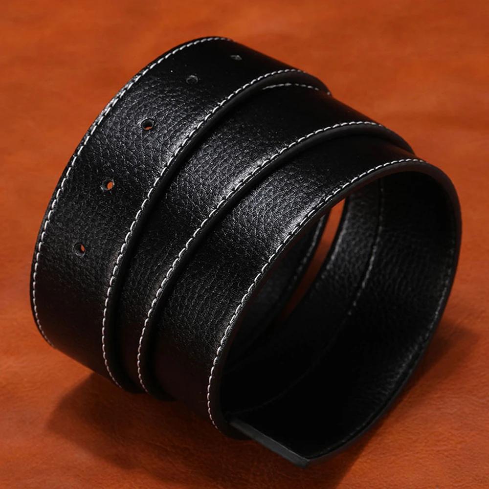 Ceinture en cuir véritable pour hommes et femmes, sangle de corps sans structure, environnemental, bonne qualité