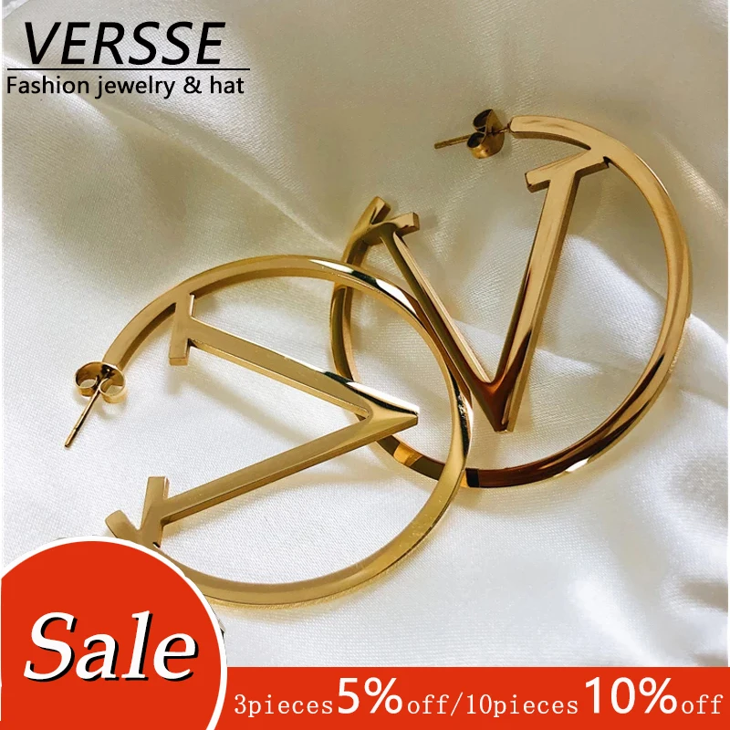 

NEW Fashion All Match Gold Color Brass Round Loop Earrings Hoops High Quality Jewelry Findings Accessories