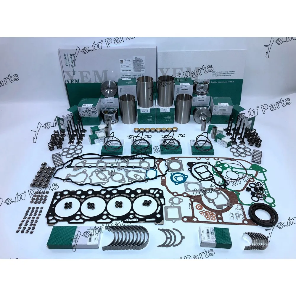 

V3307 Overhaul Repair Kit With Piston Ring Full Gasket Set Bearing Valves For Kubota Engine Parts