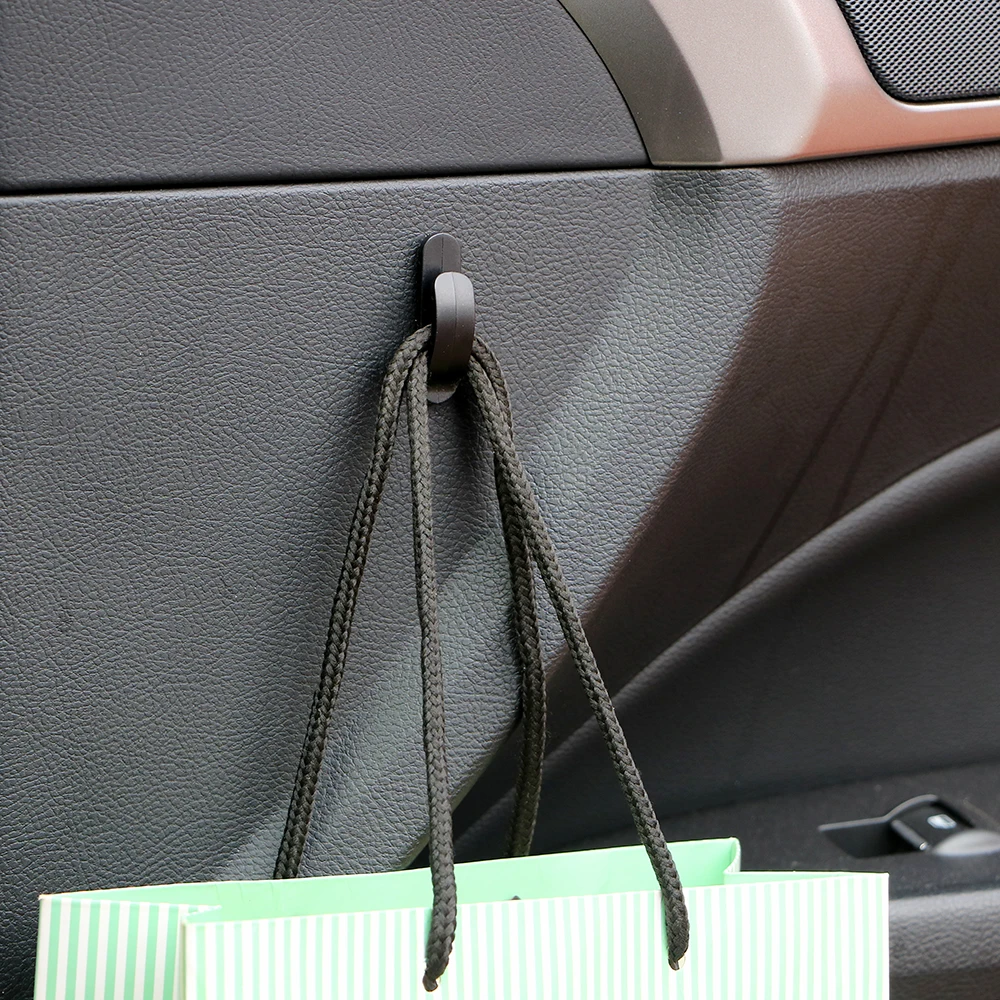 Plastic Clips Fasteners Car Hook Clip Car Organizer 4Pcs/set Car-styling Auto Hanger Holder for Bag Keys Purse Grocery