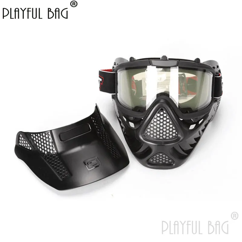 PB Playful bag Outdoor tactical helmet CS protect full face mask Competitive CS game accessories DIY equipment QC88S