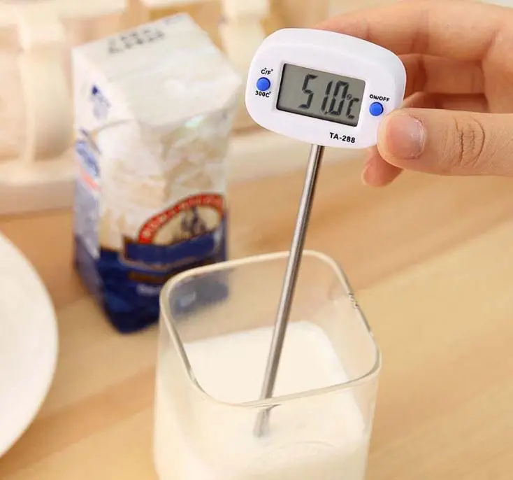 Food thermometer, kitchen food oil temperature meter milk water temperature meter, probe type electronic thermometer SN2647