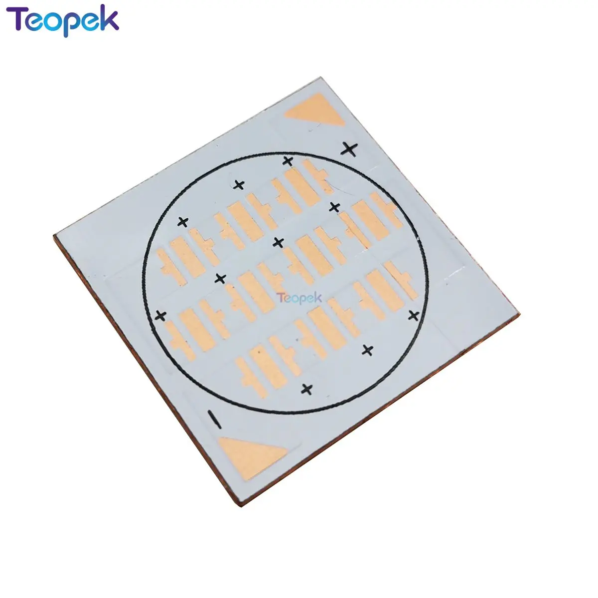 10pcs 24*24*1.6MM COB Led Copper PCB Board Led Heatsink Thermal Separation COB Led Base For Cree 10D XPE XTE XPG 3535 LED DIY