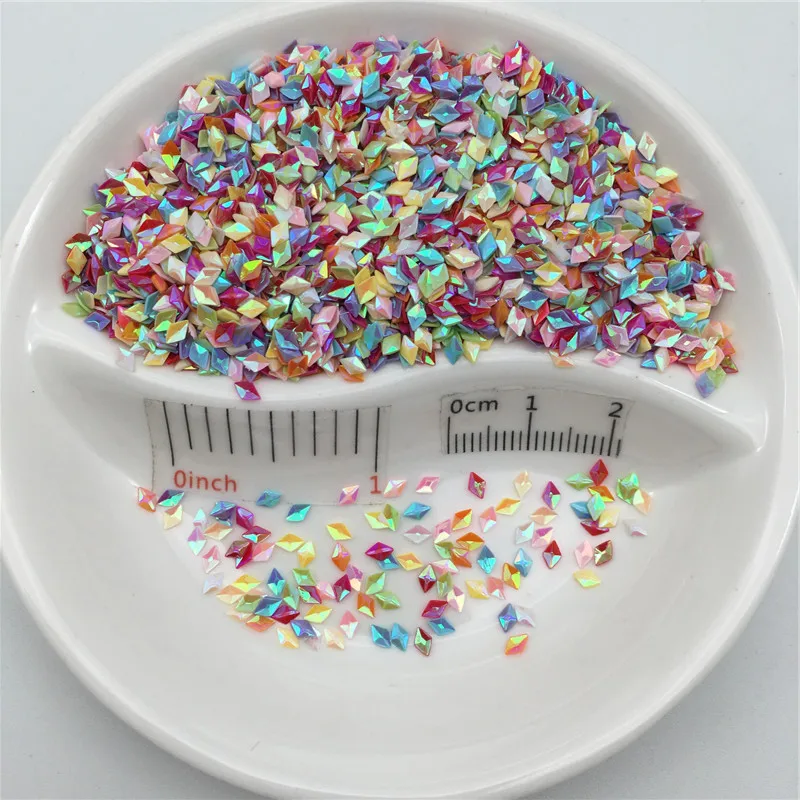 New Hot 20g/Lot 2*4mm 3D Rhomb Shape Sequins Pvc Loose Sequin Paillettes Party Craft,DIY Nail arts,Wedding Decoration confetti