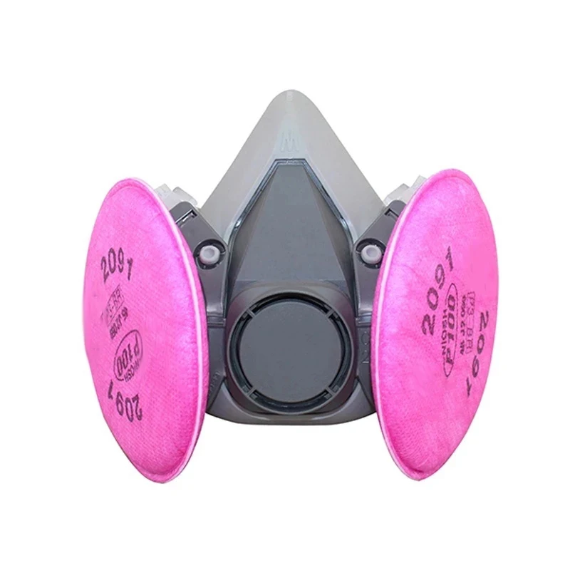 6200 Spray Paint Dust Mask Respirator Mask With 2091 Filter Cotton Industrial Safety Protection Dust Half Mask