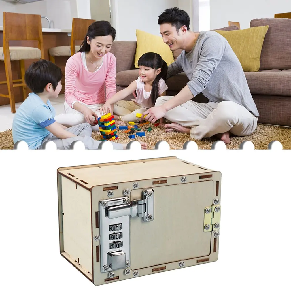 암호 상자 DIY 어린이 과학 학교 프로젝트 실험 키트, 어린이를 위한 과학 장난감 소년 STEM 교육 완구