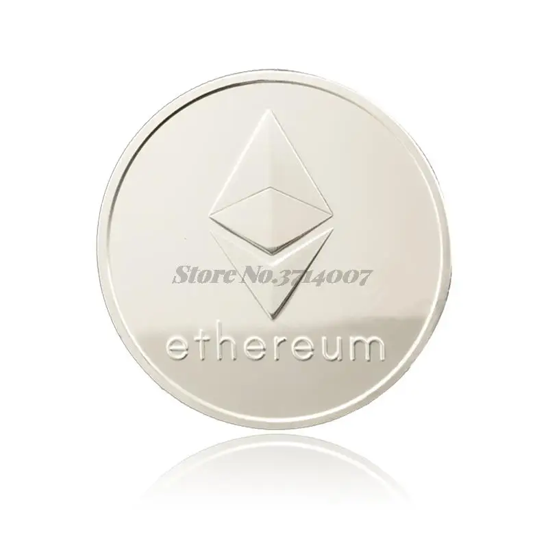 Gold Plated Ethereum Coin commemorative Coin Litecoin Art Collection Gift Physical antique imitation home decoration AUG27