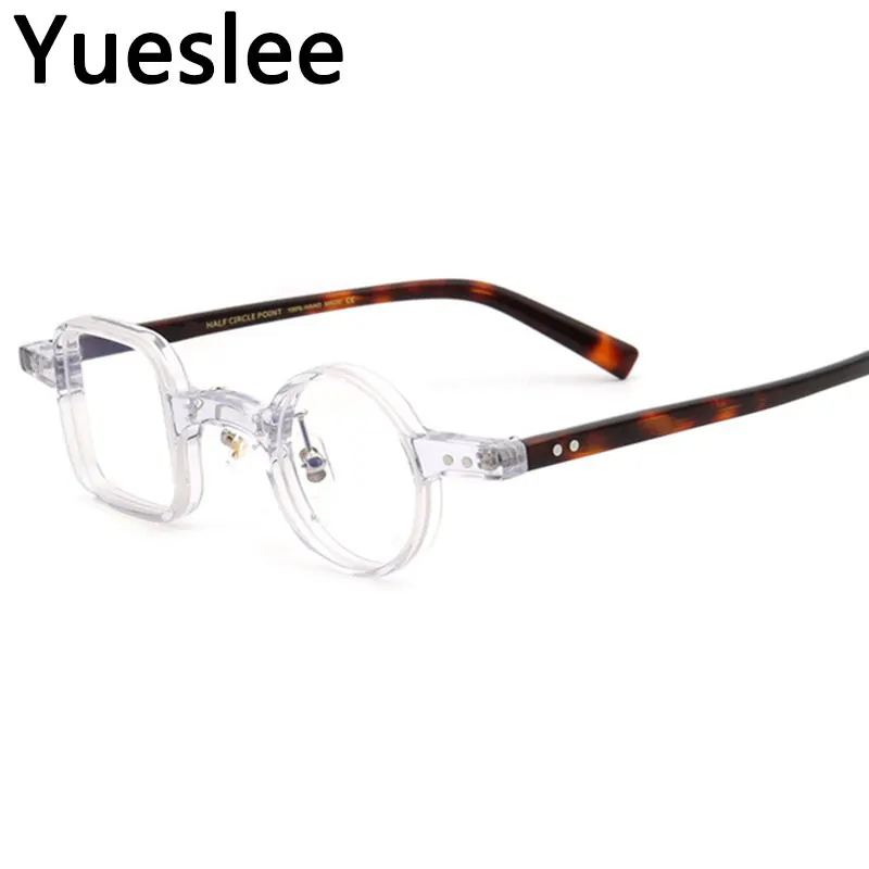 

49921 Acetate Optics Glasses Frame Retro Personality High Quality Men Women Optical Fashion Computer Eyeglasses