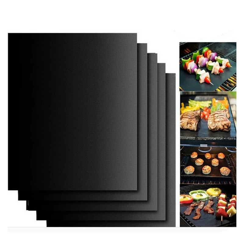 Nuovo resistente al calore BBQ Grill Mat rame Bakeware Mat Barbecue arrosto foglio portatile facile da pulire Grill Pad BBQ strumento prezzo di fabbrica