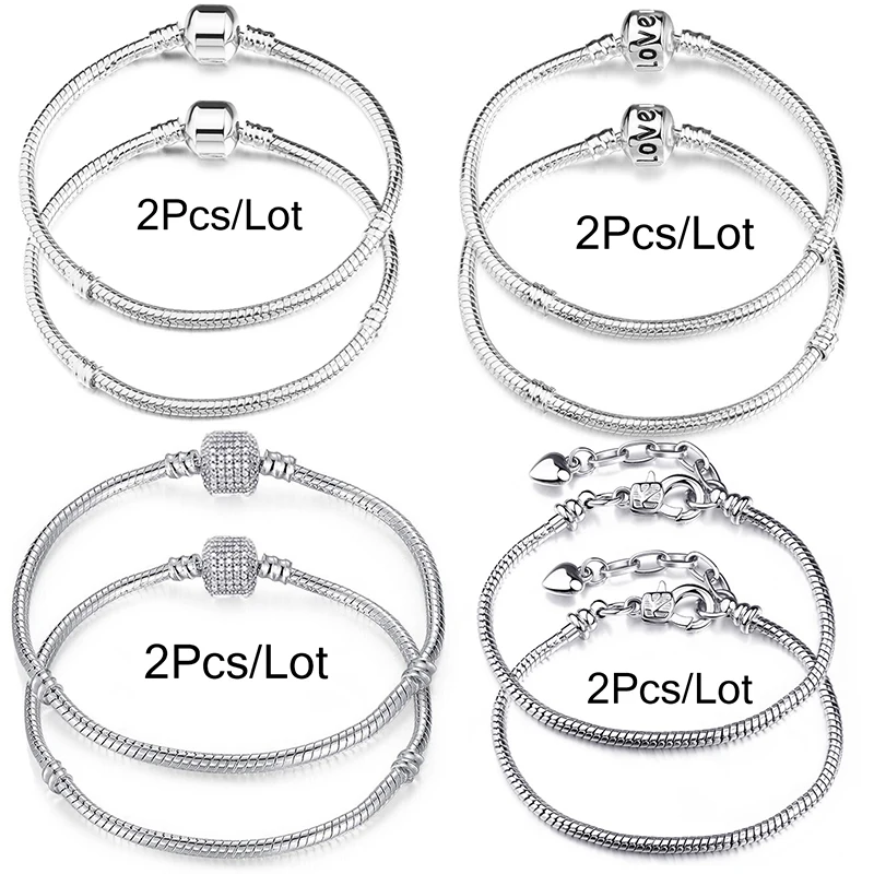 BAOPON 2 Teile/los 3MM Runde Geflochtene Pu Leder Charme Armbänder Für Frauen Passt DIY Perlen Marke Armbänder Schmuck Dropshipping