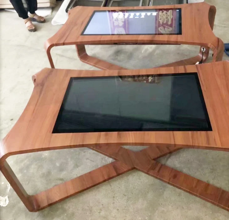 Pc built in touchscreen interactive coffee game table / smart touch table / restaurant office touch games table