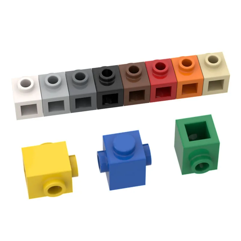 10pcs Compatible MOC Brick Parts 47905 Brick Special 1 x 1 with Studs on 2 Sides Building Block Particle DIY Kid Brain Toy Gift