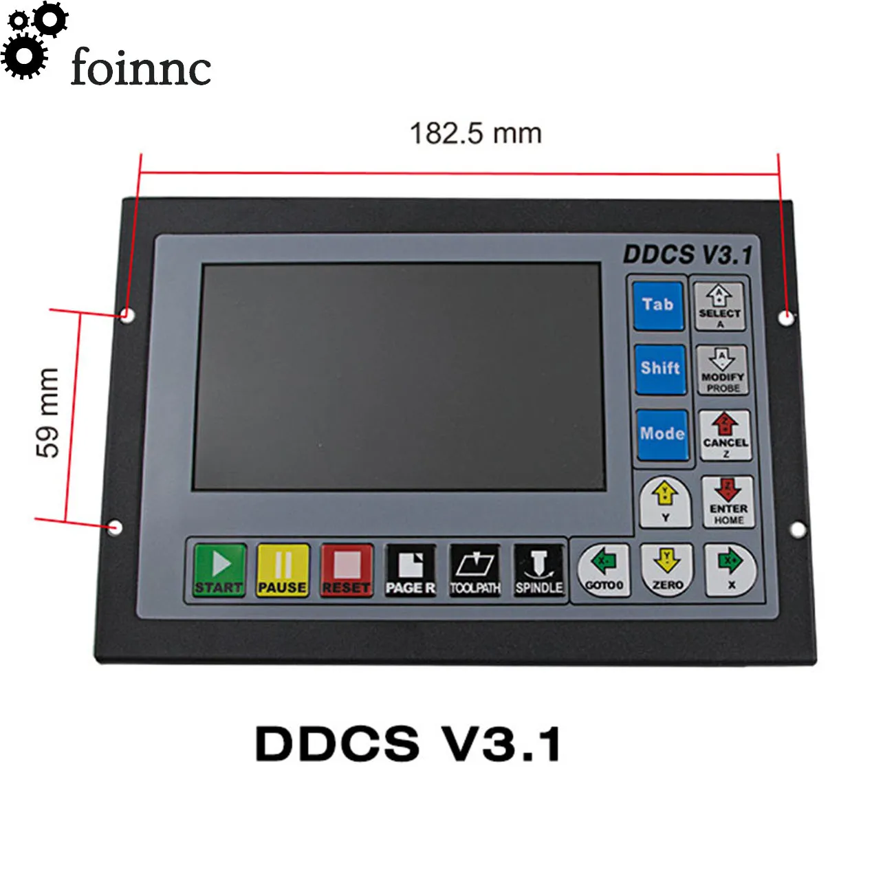 Imagem -02 - Cnc Offline Motion Control System Motor Motion Controller Metal Habitação em Vez de Mach3 Ddcsv3.1