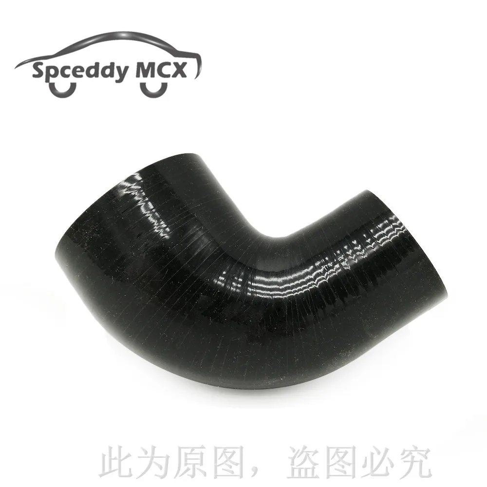 Spceddy Universal 90 Degrees Reducer Silicone Elbow Hose ID 51-63/51-76/57-76mm Rubber Joiner Bend Tube For Cold Air Intake Hose