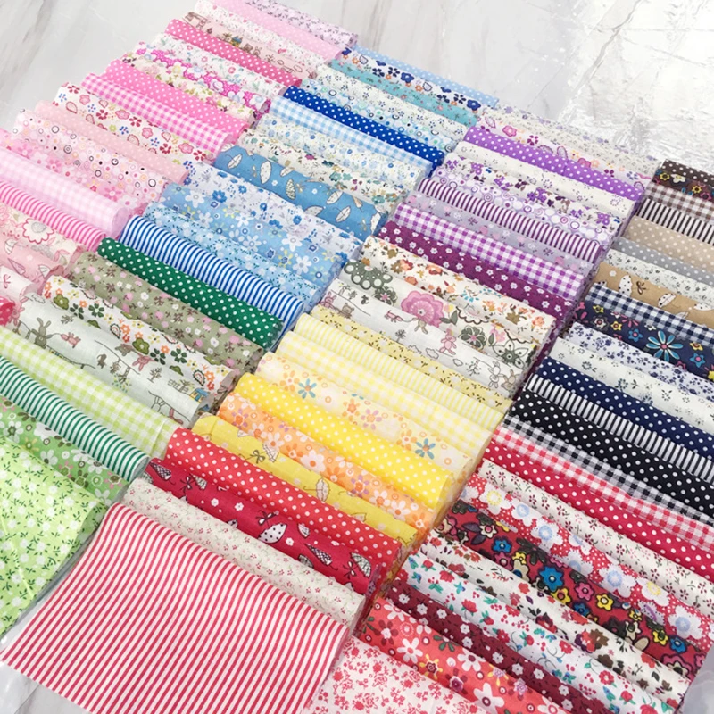 

7Pcs/Lot 24x25cm Printed Cotton Fabric Cloth Sewing Quilting Fabrics for DIY Handmade Patchwork Needlework Sewing Accessories