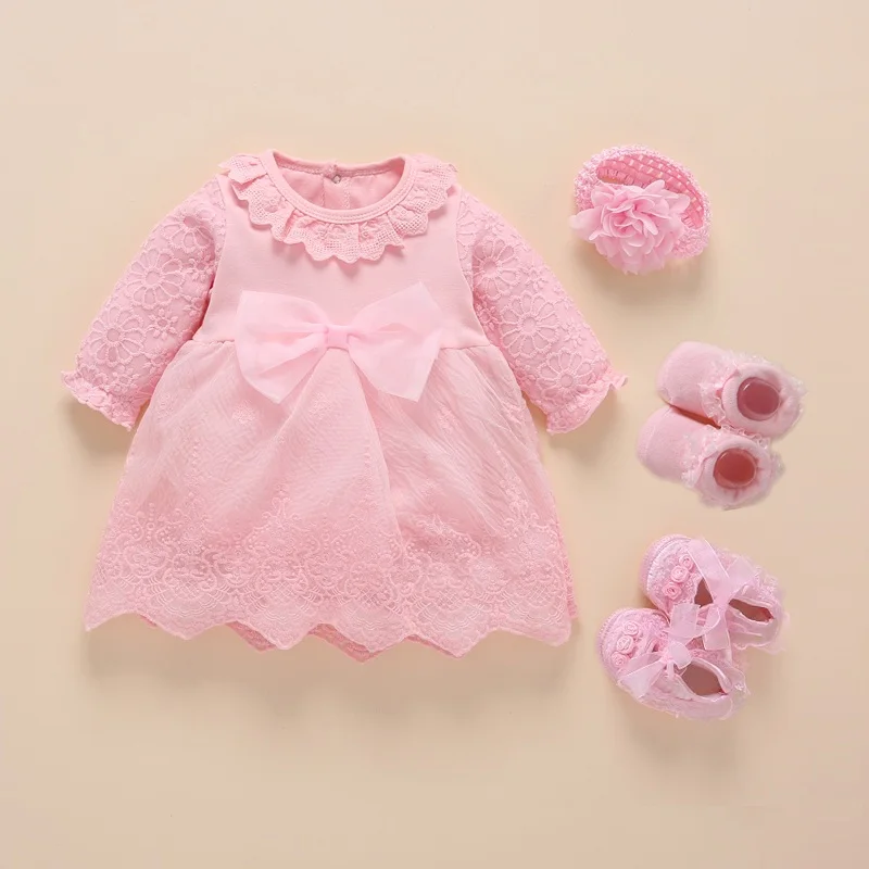 New Born Baby Girl Clothes 2019 Vestidos Christening Dress For Baby Girl Cotton Princess Baby White Baptism Dresses 3 6 9 Months