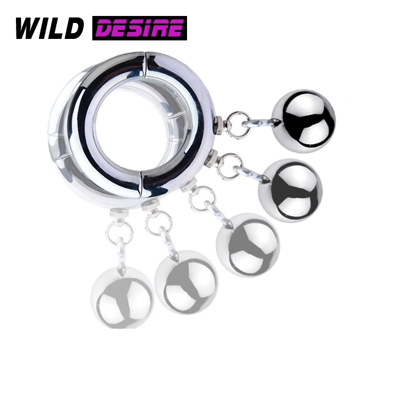 New Metal Penis Ring Testicle Ball Stretcher Scrotum Cock Ring Pendant Sex Accessories Shop Rings On Member Delay Time Sexoshop