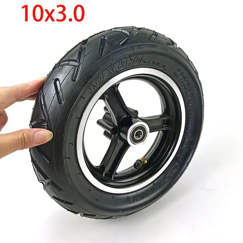 10x3 inch outer chamber and alloy disc brake rim for 10  KuGoo M4 Pro electric folding scooter, thickened  widened wheels